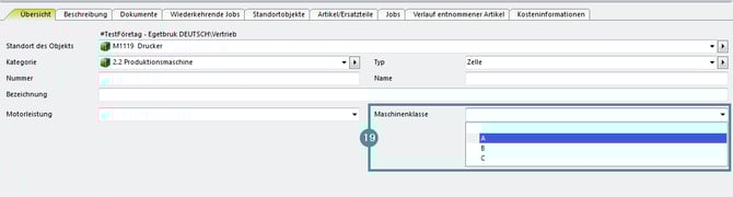 Das Bild zeigt, wie man einen Wert aus einer Werteliste auswählt.
