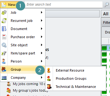 How do I create a group and assign it to a user?