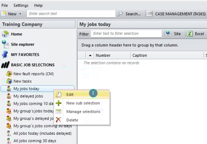 Edit selection CMMS 8 ENG 1