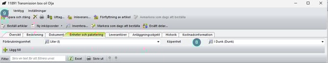 Inköpsenhet CMMS8 SWE 2