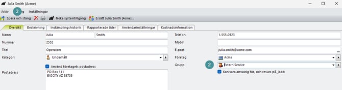 tilldela grupp till användare