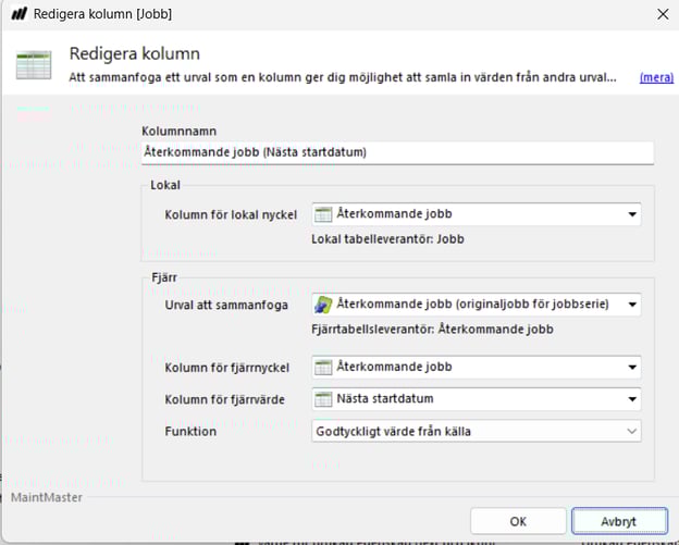 urvalskoppling CMMS 8