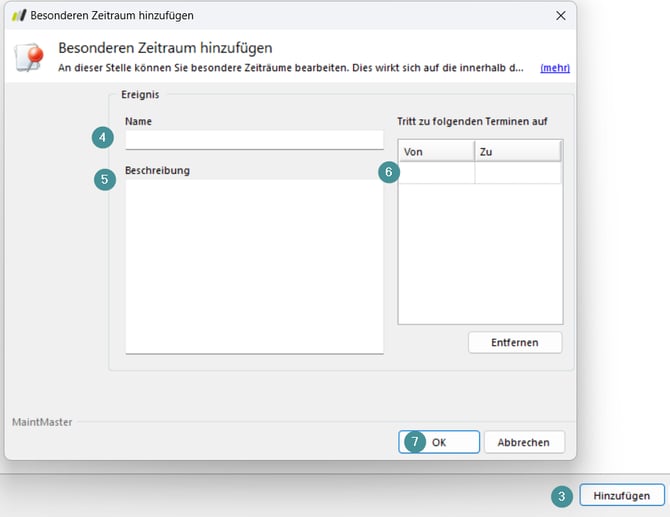 Erstellen Sonderzeiträume 2