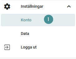 Blockera konto SWE 1