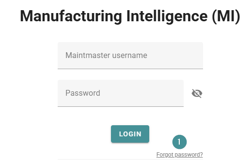 reset password via login