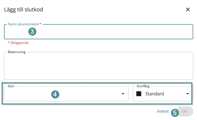 CMMS 10 Completion codes SWE 4