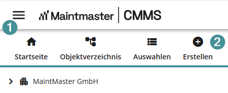 CMMS 10 Create asset GER 1