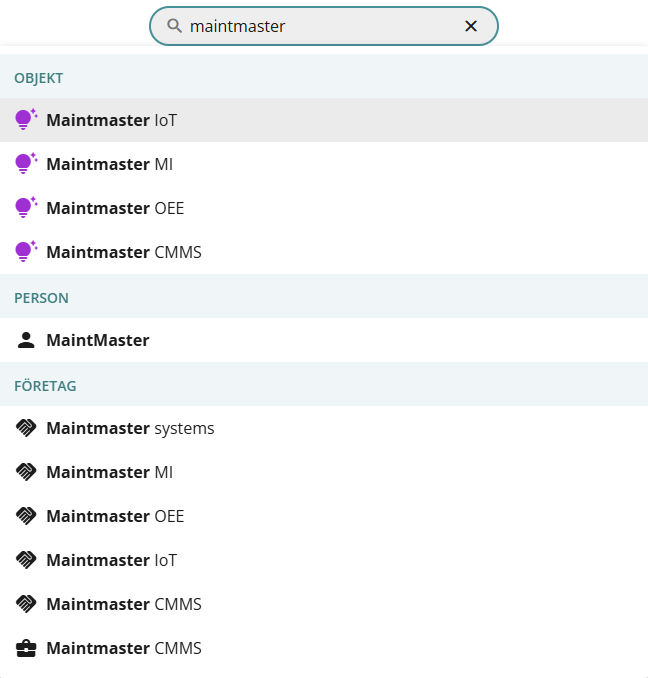 CMMS 10 Search SWE 2
