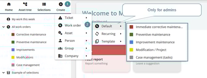 Create workorder MM10 ENG 3