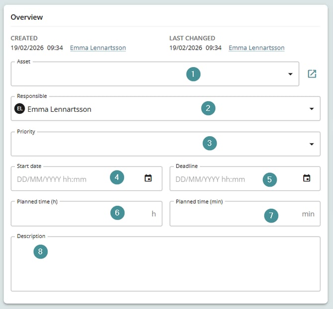 Create workorder MM10 ENG 7