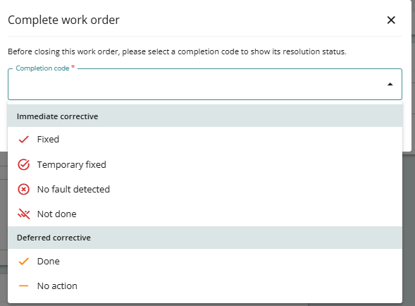 completion codes MM10 ENG 5