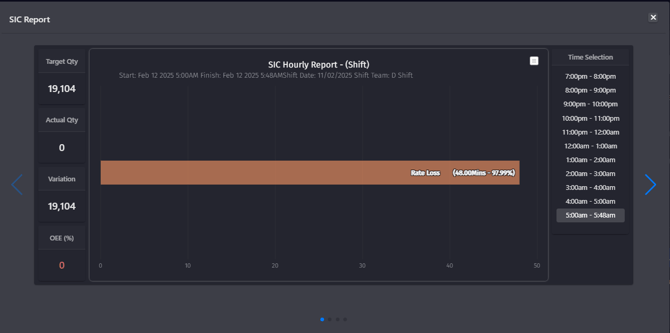 SIC hourly report