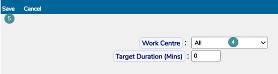 add work centre