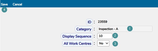 category info