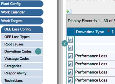 edit downtime code