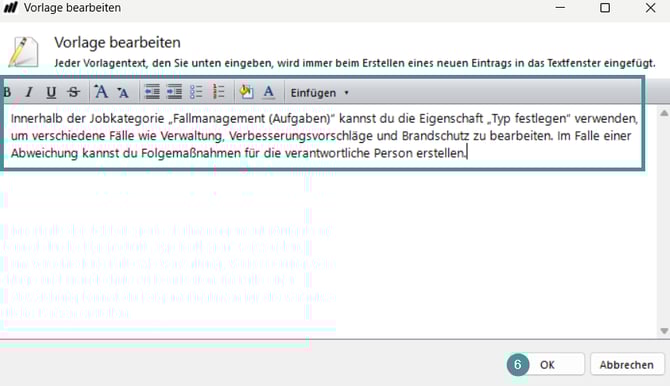 werde bearbeiten vorlagen 
