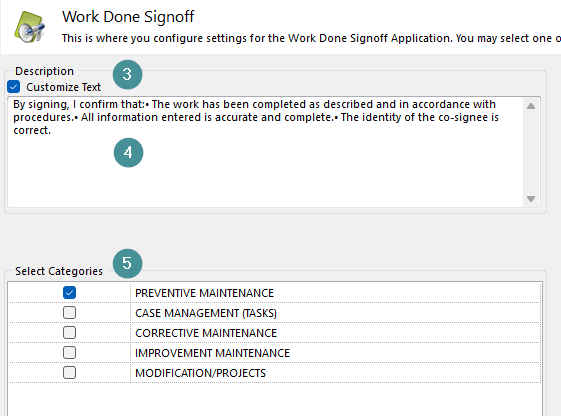 Work Done Signoff