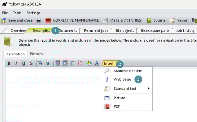 Insert an file from the cloud