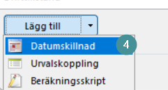 lägg till datumskillnad 