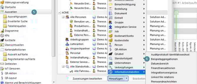 eine Auswahl erstellen