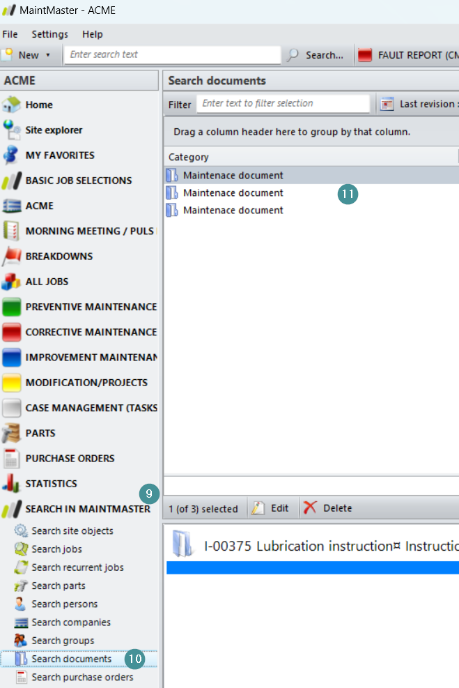 View the summary page