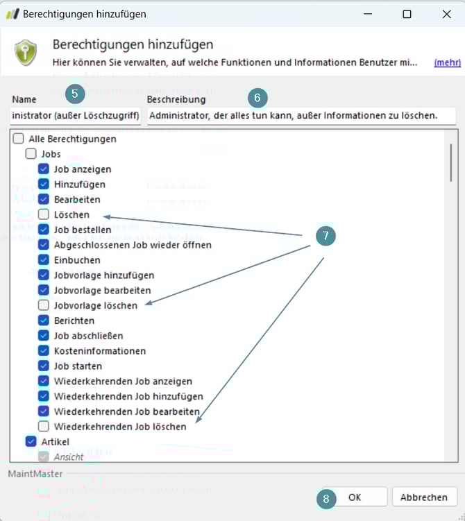 Berechtigungen 2